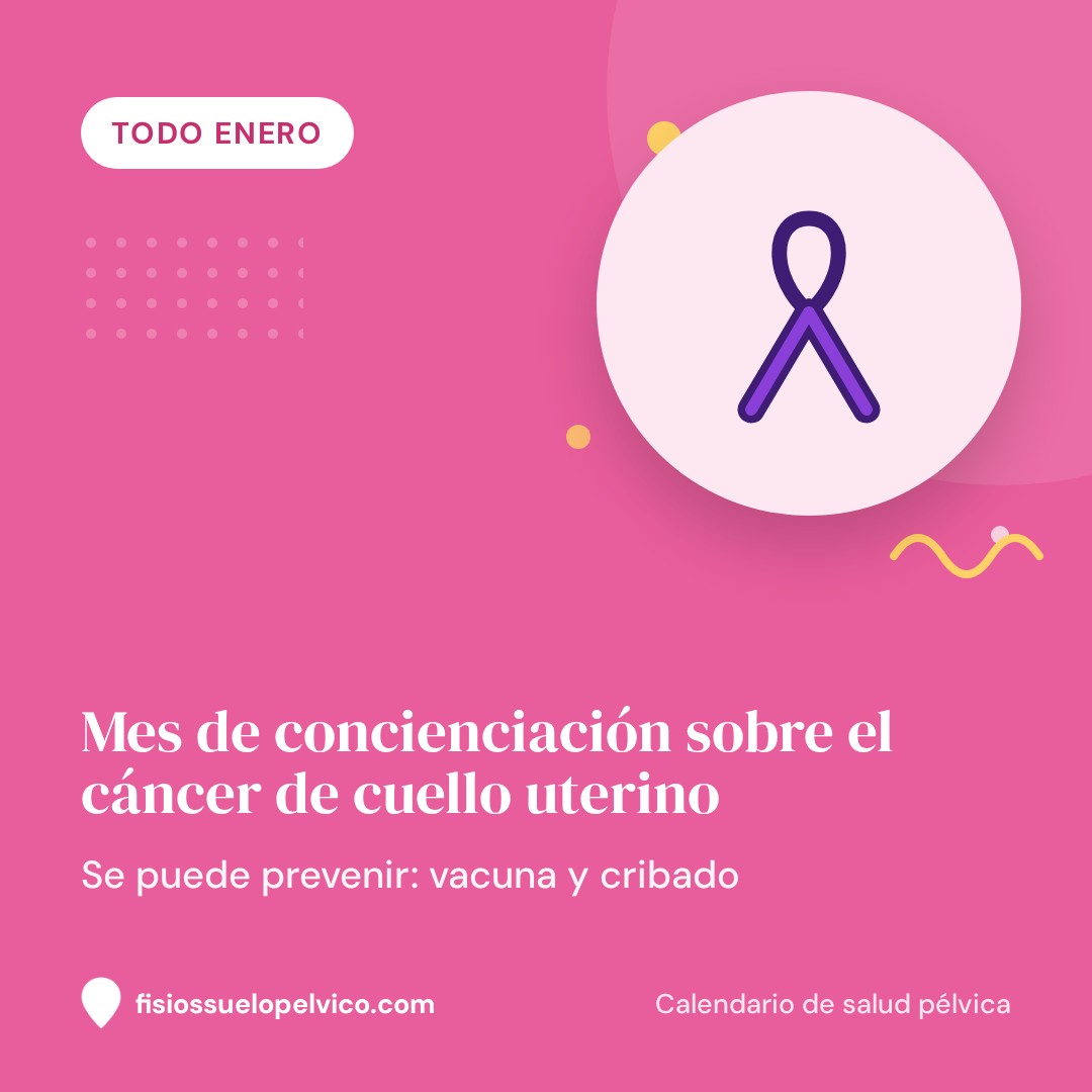 Imagen para redes: Mes de concienciación sobre el cáncer de cuello uterino