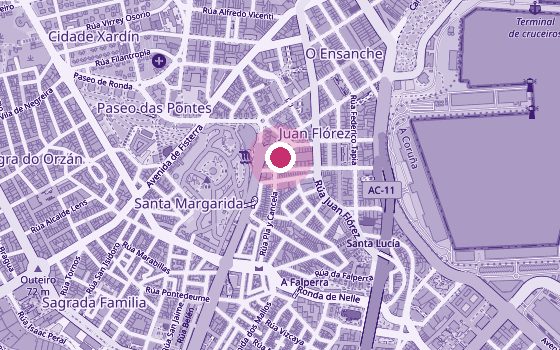 Mapa de la zona de Irene Vázquez – Fisioterapia Suelo Pélvico