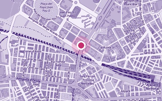 Mapa de la zona de CIFIP – Centro Integral de Suelo Pélvico