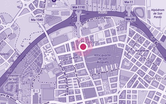Mapa de la zona de Centro de Fisioterapia Susana Rodríguez
