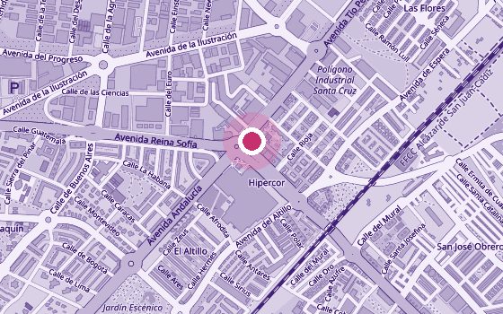 Mapa de la zona de Ana Bas Fisioterapia – Embarazo y Suelo Pélvico