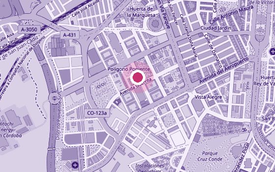 Mapa de la zona de Suelo Pélvico Córdoba – Salud pélvica y movimiento