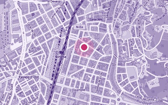 Mapa de la zona de Clínica Marta Jiménez – Reeducació Pelviperineal