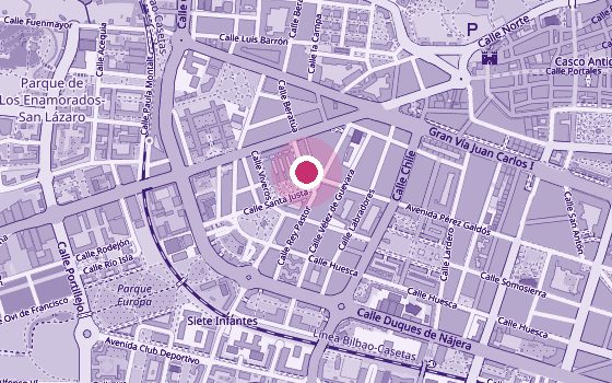 Mapa de la zona de Salud Perineal