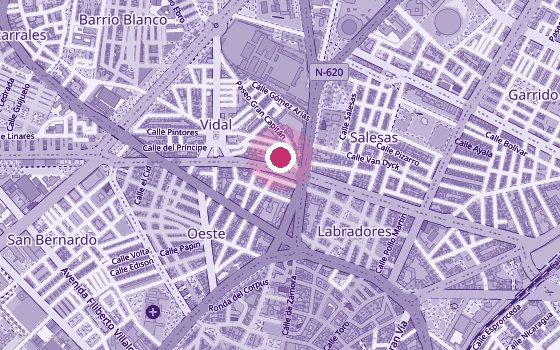 Mapa de la zona de Physiotherapy Carolina Sebastián – Suelo Pélvico