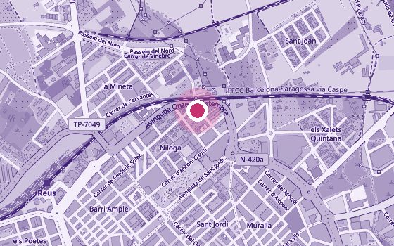 Mapa de la zona de Itxaso Fisio – Suelo Pélvico Reus