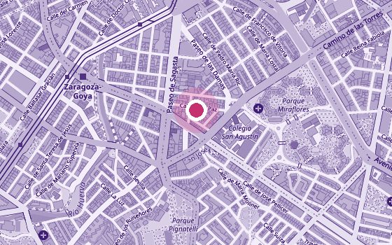 Mapa de la zona de Suelo Pélvico Zaragoza – Virginia Hernando Abós