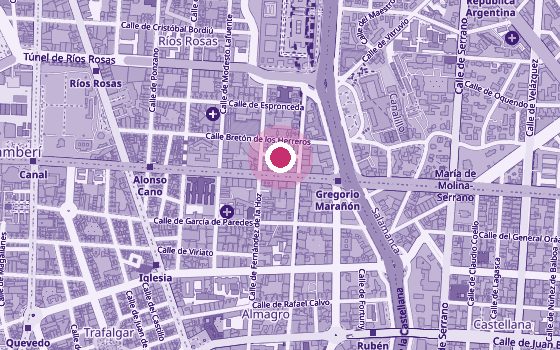 Mapa de la zona de Fisiopelvis