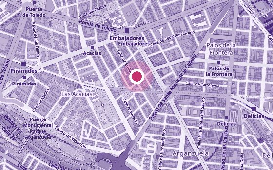 Mapa de la zona de @yoymivulva – Fisioterapia de Suelo Pélvico